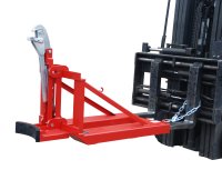 Fasslifter Typ RS mit breiter Fassrandauflage | 1 | gefüllte 200-l-Stahl-Spundfässer, Stahl-Deckelfässer, 220-l-Kunststoff-L-Ringfässer, Kunststoff-Doppel-L-Ringfässer | RAL 3000  - Bild 2
