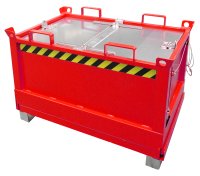 Klappbodenbehälter Typ FB 0.50 m3 | 800 x 1245 x 845 mm | RAL 3000  - Bild 2