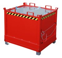 Klappbodenbehälter Typ FB 0.75 m3 | 800 x 1245 x 1145 mm | RAL 3000  - Bild 2