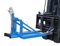 Fasslifter Typ RS mit breiter Fassrandauflage | 1 | gefüllte 200-l-Stahl-Spundfässer, Stahl-Deckelfässer, 220-l-Kunststoff-L-Ringfässer, Kunststoff-Doppel-L-Ringfässer | RAL 5012  - Bild 2