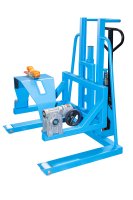 Fassheberoller Typ FHR Prisma mit Spanngurt und Doppelschneckengetriebe mit Handkurbel | RAL 5012  - Bild 2