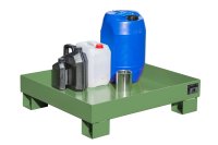 Auffangwanne ohne Gitterrost nein | 900 x 800 x 220 mm | RAL 6011  - Bild 2