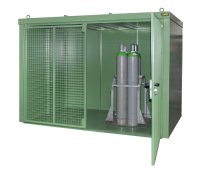 Gasflaschen-Container 95 | RAL 6011  - Bild 2