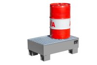 Auffangwanne mit Gitterrost ja | 800 x 500 x 290 mm | RAL 7005  - Bild 2