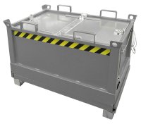 Klappbodenbehälter Typ FB 0.50 m3 | 800 x 1245 x 845 mm | RAL 7005  - Bild 2