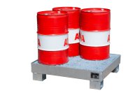 Auffangwanne mit Gitterrost ja | 900 x 800 x 220 mm | feuerverzinkt  - Bild 2