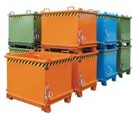 Klappbodenbehälter Typ SB 0.75 m3 | 1035 x 1310 x 930 mm | RAL 6011  - Bild 2