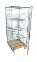 Antidiebstahlbehälter 724 x 815 mm Nutzhöhe 1585 mm rundum geschlossen mit Holzboden  - Bild 2
