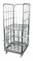 Metall-Rollbehälter 710 x 800 mm 4seitig mit Stahlboden  - Bild 2