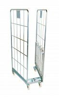 Nestbarer Rollbehälter 700 x 800 mm 2seitig mit Klappboden  - Bild 2