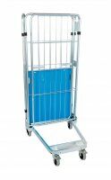 Nestbarer Rollbehälter 729 x 818 mm 3seitig mit Kunststoffboden  - Bild 2