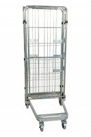 Nestbarer Rollbehälter 729 x 818 mm 3seitig mit Klappboden  - Bild 2