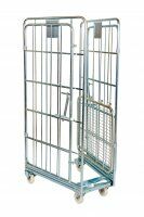 Nestbarer Rollbehälter 700 x 800 mm 4seitig mit Klappboden  - Bild 2