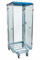 Nestbarer Antidiebstahlbehälter 728 x 823 mm rundum geschlossen mit Klappboden  - Bild 2