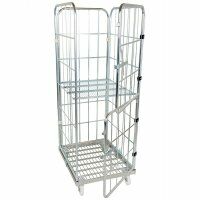 Metall-Rollbehälter 710 x 800 mm 4seitig mit Stahlboden  - Bild 2