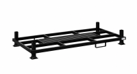 Rungenpalette mit 4 Einsteckrungen 1000 x 2000 mm | schwarz | 1000 mm - Bild 2