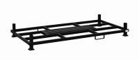 Rungenpalette mit 4 Einsteckrungen 1200 x 2400 mm | schwarz | 1200 mm - Bild 2
