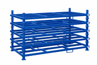 Rungenpalette ohne Einsteckrungen 1200 x 2400 mm | blau  - Bild 2
