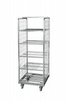 Stahlrollbehälter 600 x 600 mm 2seitig mit Stahboden  - Bild 2