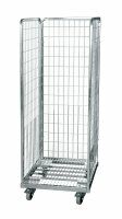 Metall-Rollbehälter 600 x 600 mm 3seitig mit Stahboden 100 mm | 4  - Bild 2