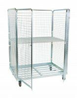 Stahlrollbehälter für EUR-Palette innen 950 x 1.350 mm 4seitig mit Stahlboden  - Bild 2