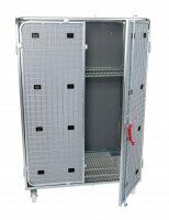 Stahlrollbehälter 1200 x 800 mm mit Sichtschutz rundum geschlossen mit Stahlboden  - Bild 2