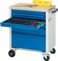 Werkstattwagen (5 Schubladen) 5 Schubladen: 2x 65, 2x 130, 1x 260 mm | Metall | 520 mm - Bild 2