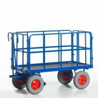 Handpritschenwagen 700 kg | 1000 x 700 mm | Vollgummi  - Bild 3