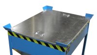 Silobehälter Typ SG-D 375 m3 | Einfahrtaschen + Stapelecken | RAL 6011  - Bild 3