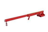 Teleskoplader 2500 kg | teleskopierbar, 8fach-ausziehbar, 14 mögliche Hakenpositionen | RAL 3000  - Bild 3
