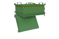 Mini-Klappbodenbehälter Typ MSB 0.24 m3 | 800 x 1000 x 625 mm | RAL 6011  - Bild 3