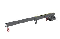 Teleskoplader 5000 kg | teleskopierbar, 8fach-ausziehbar, 14 mögliche Hakenpositionen | RAL 7005  - Bild 3