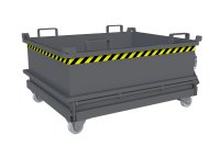 Mini-Klappbodenbehälter Typ MSB 0.37 m3 | 1000 x 1200 x 625 mm | RAL 7005  - Bild 3