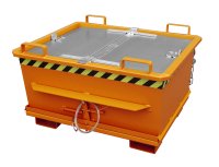 Klappbodenbehälter Typ BKB 0.5 m3 | 1040 x 1200 x 715 mm | RAL 2000  - Bild 3