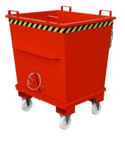 Klappbodenbehälter Typ BKB 1 m3 | 1040 x 1200 x 1270 mm | RAL 3000  - Bild 3