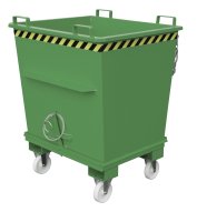 Klappbodenbehälter Typ BKB 1 m3 | 1040 x 1200 x 1270 mm | RAL 6011  - Bild 3