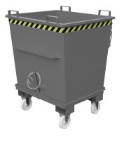 Klappbodenbehälter Typ BKB 1 m3 | 1040 x 1200 x 1270 mm | RAL 7005  - Bild 3