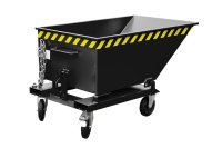 Kippmulde Typ KN 400 l | 1430 x 840 x 605 mm | RAL 7021  - Bild 3