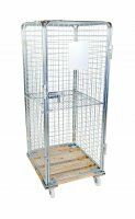 Antidiebstahlbehälter 724 x 815 mm Nutzhöhe 1585 mm rundum geschlossen mit Holzboden  - Bild 3