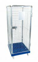 Drahtgitterbehälter 724 x 815 mm Nutzhöhe 1585 mm 4-seitig mit Kunststoffboden  - Bild 3