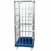 Rollbehälter 724 x 815 mm Nutzhöhe 1650 mm 4-seitig mit Kunststoffboden  - Bild 3