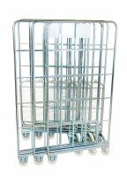 Nestbarer Rollbehälter 700 x 800 mm 2seitig mit Klappboden  - Bild 3