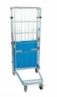 Nestbarer Rollbehälter 729 x 818 mm 3seitig mit Kunststoffboden 2 ZWB  - Bild 3