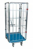 Nestbarer Rollbehälter 729 x 818 mm 4seitig mit Kunststoffboden 1 ZWB  - Bild 3