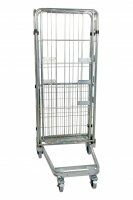Nestbarer Rollbehälter 729 x 818 mm 4seitig mit Klappboden  - Bild 3