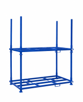 Rungenpalette mit 4 Einsteckrungen 1200 x 2400 mm | blau | 1200 mm - Bild 3