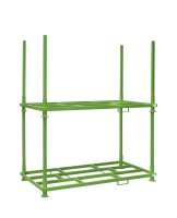 Rungenpalette mit 4 Einsteckrungen 1200 x 2000 mm | grün | 1000 mm - Bild 3