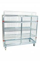 Ballwagen 620 x 1500mm mit Korb-Aufsatz rundum geschlossen mit Stahlböden  - Bild 3
