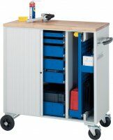 Werkstattwagen (5 Schubladen + 3 Schubladen) 5 Schubladen: 3x 65, 2x 130 mm; rechts 3 Schubladen: 1x 65, 2x 195 mm | Buche  - Bild 3