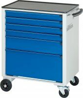 Werkstattwagen (5 Schubladen) 5 Schubladen: 2x 65, 2x 130, 1x 260 mm | Metall | 520 mm - Bild 3